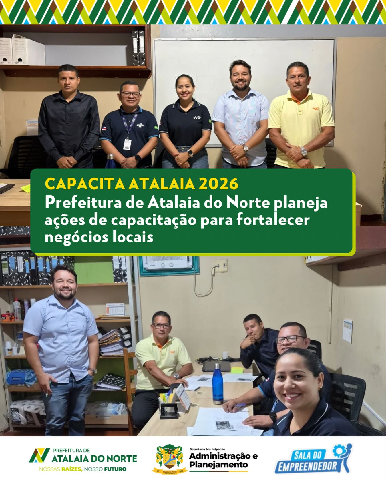 Capacita Atalaia do Norte 2026: Gestão Municipal e Sebrae Planejam Qualificação para 500 Pessoas